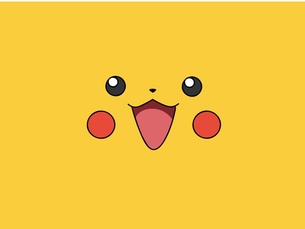 Pokemon video games yellow pikachu faces simple wallpapers
