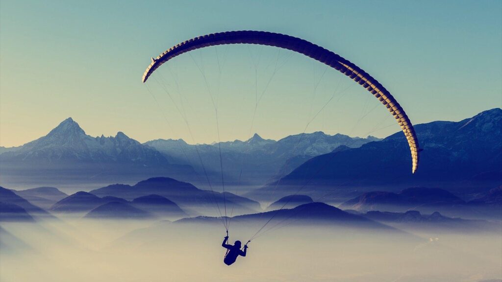4K HDQ Paragliding Wallpaper, Wallpapers
