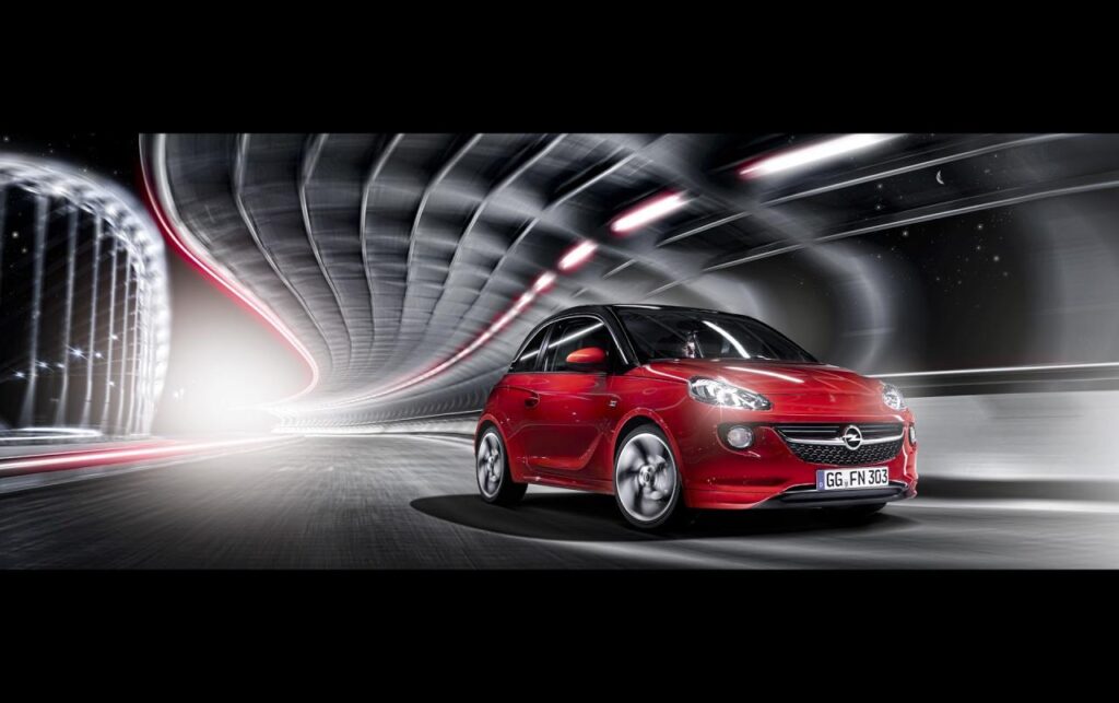 Opel ADAM Red Front Motion wallpapers