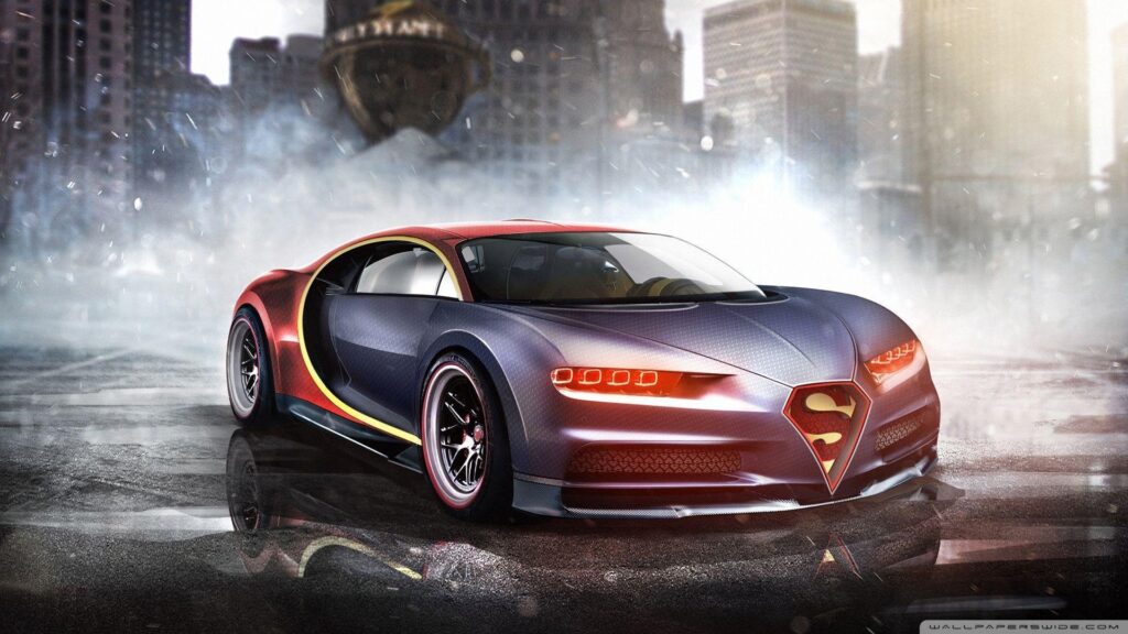 Superman Bugatti Chiron 2K desk 4K wallpapers Widescreen High