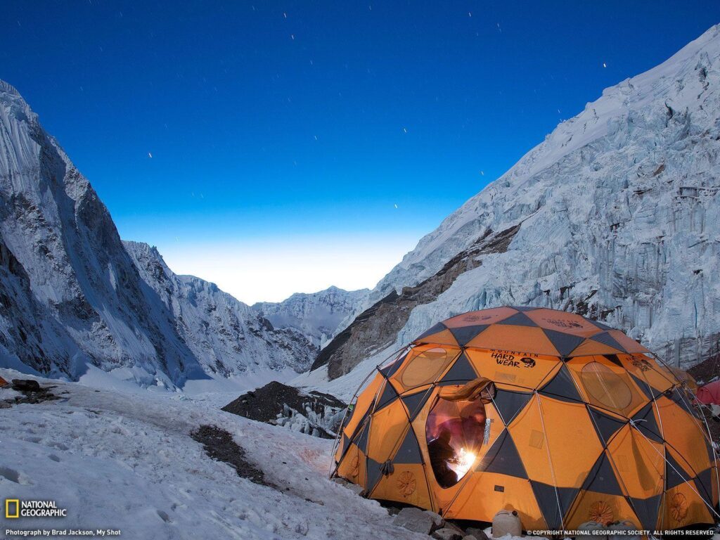 Stars Over Campsite Picture, Mount Everest Wallpapers