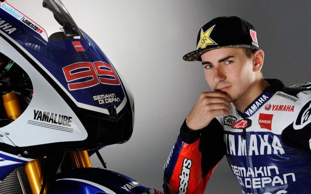 Jorge Lorenzo take the first podium on MotoGP Aragon, September