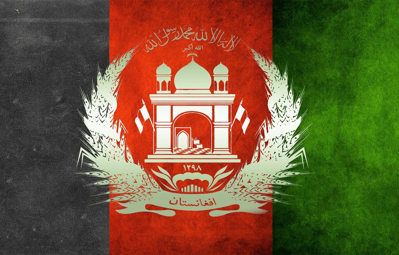 Wallpapers green, red, black, flag, afghanistan, afghan, pashtun