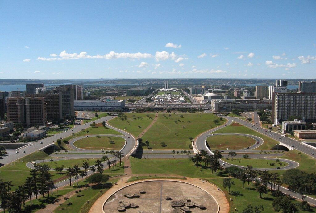 Modern Brasilia Abril Landscape National Congress Phone Wallpapers