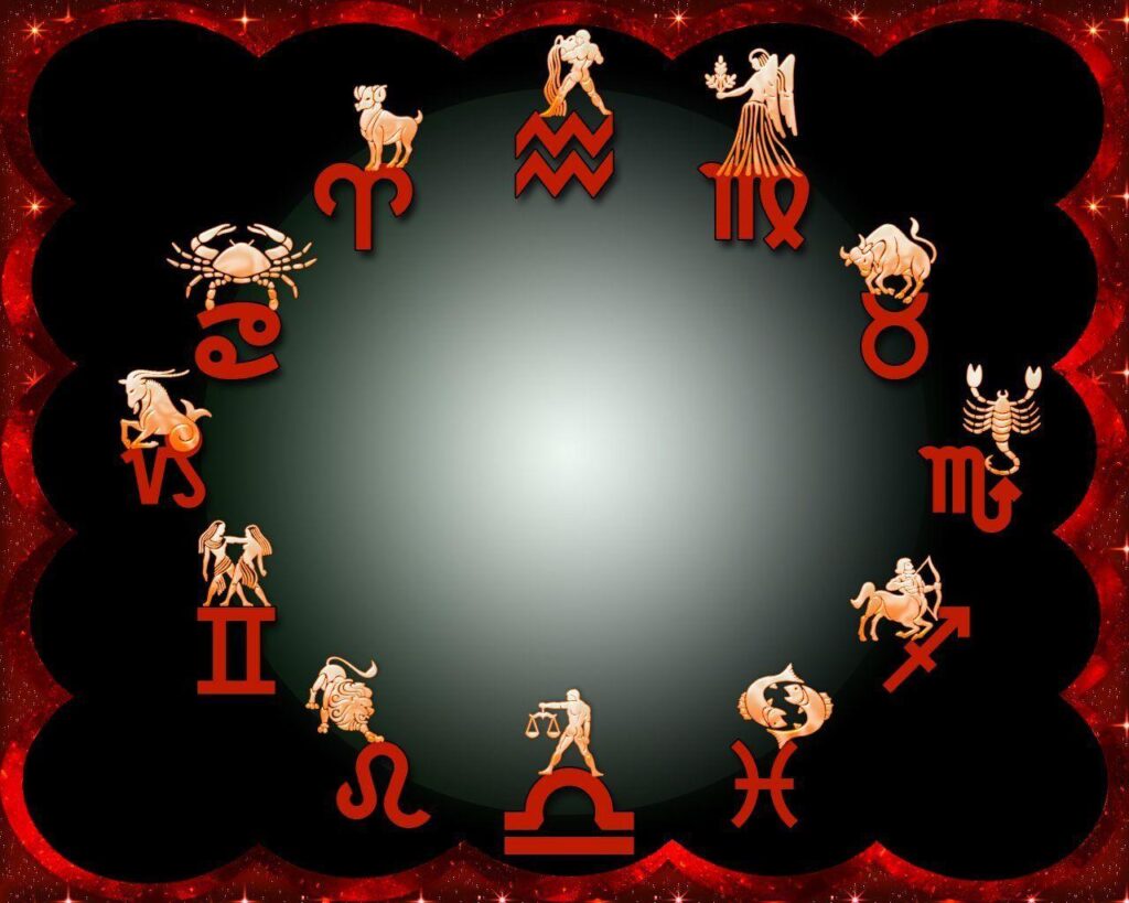 Zodiac Symbols Clockwise On Wallpapers