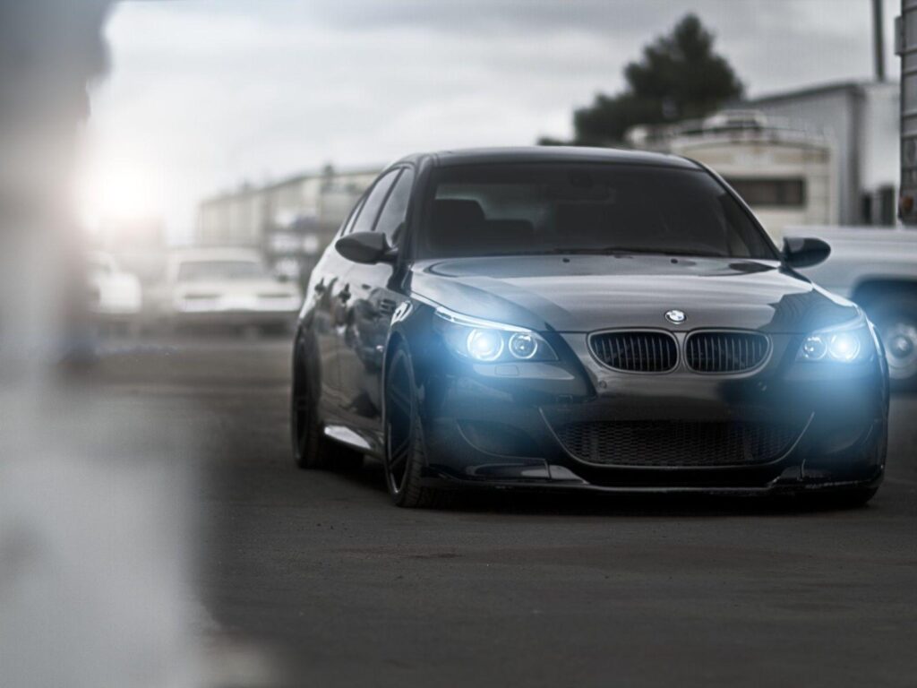 Headlights, Front View, Black, Sports, Bmw, E, Bmw