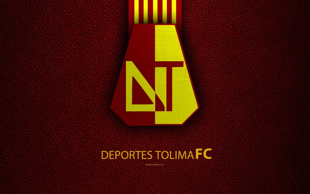 Download wallpapers Club Deportes Tolima, k, leather texture, logo