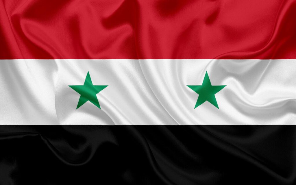 Download wallpapers Syrian flag, Syria, Asia, national flag