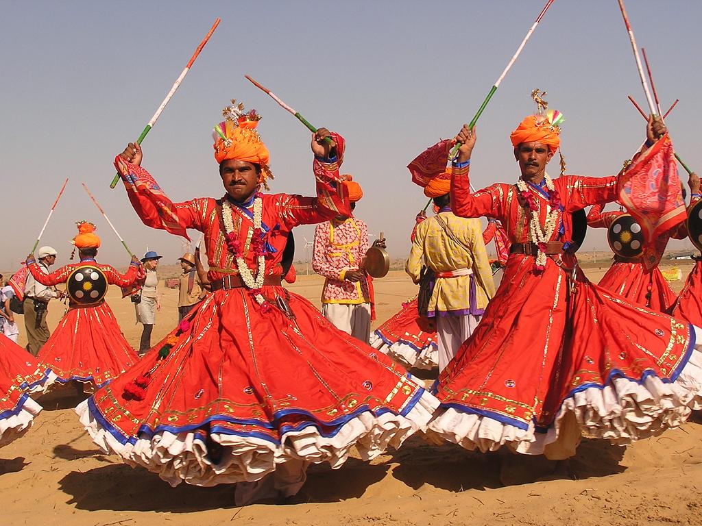 Dancing, Desert Festival Jaisalmer, Rajasthan, India
