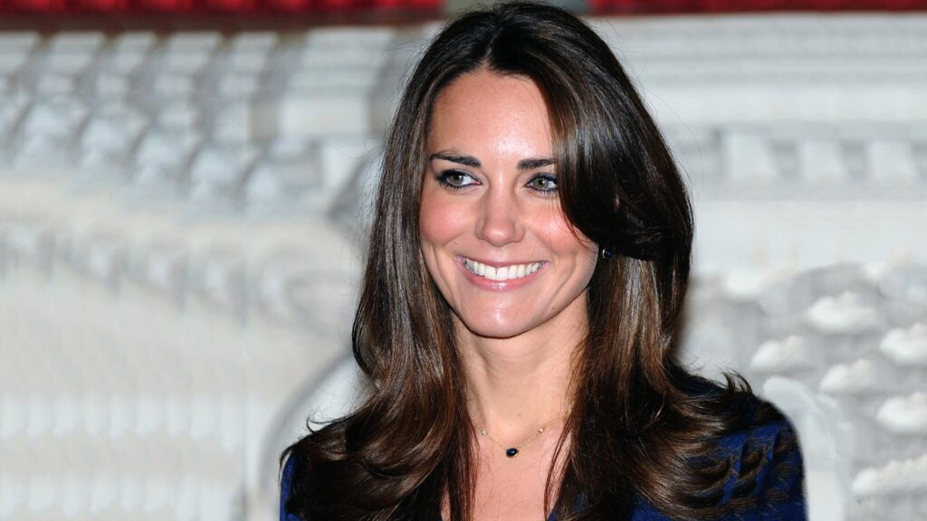 Smiles Kate Middleton