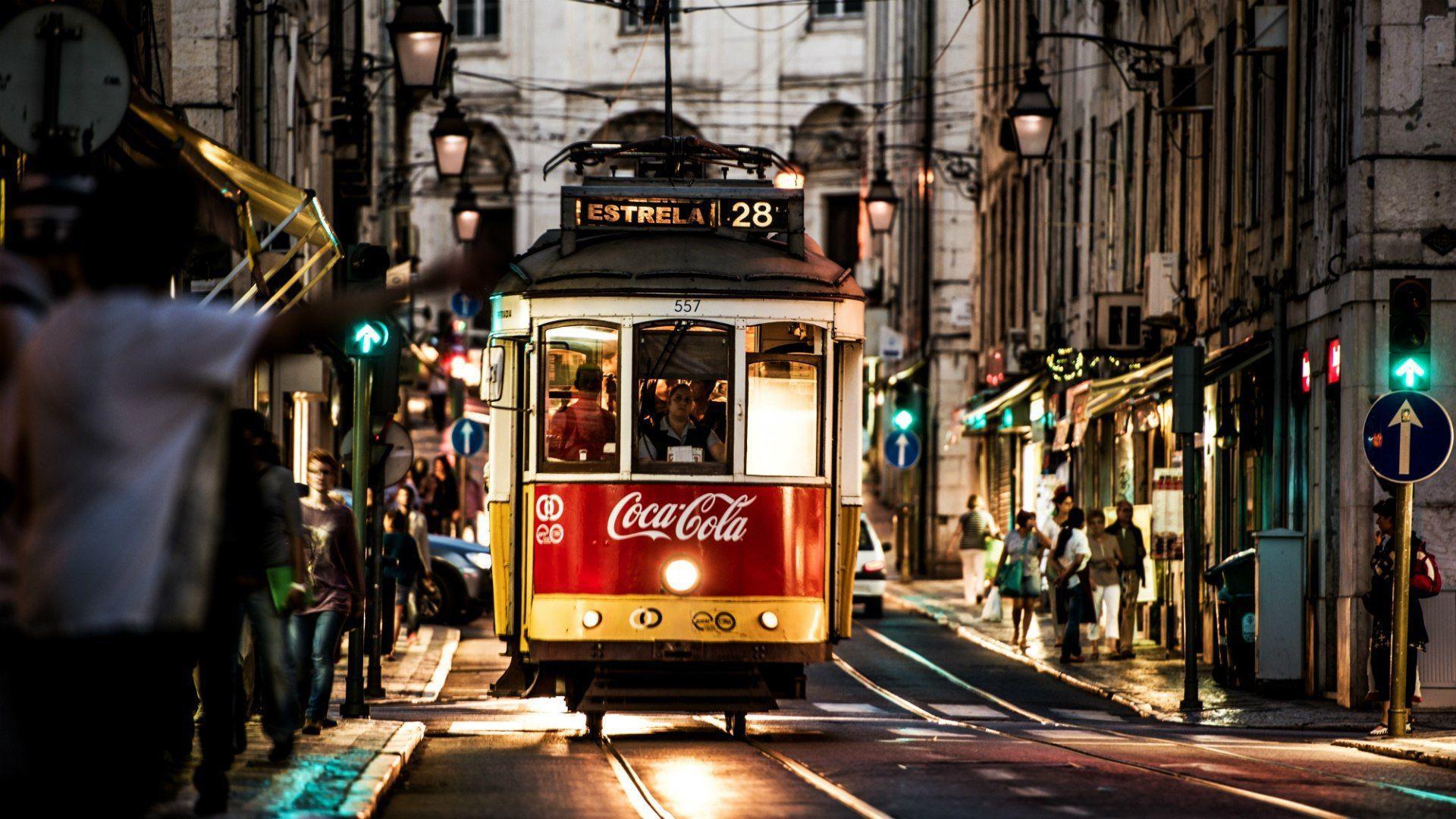 Tram in Lisbon, Portugal wallpapers and Wallpaper
