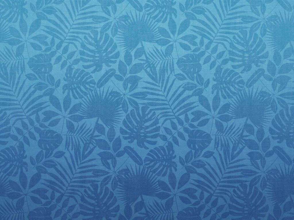 Blue Hawaiian printing