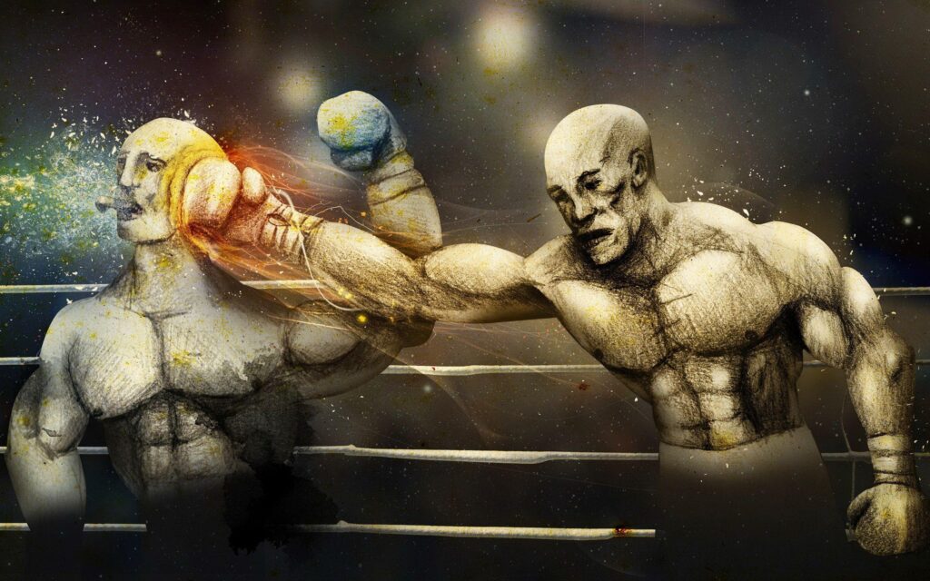 Art Abstract Boxing Wallpapers 2K | Desk 4K and Mobile Backgrounds