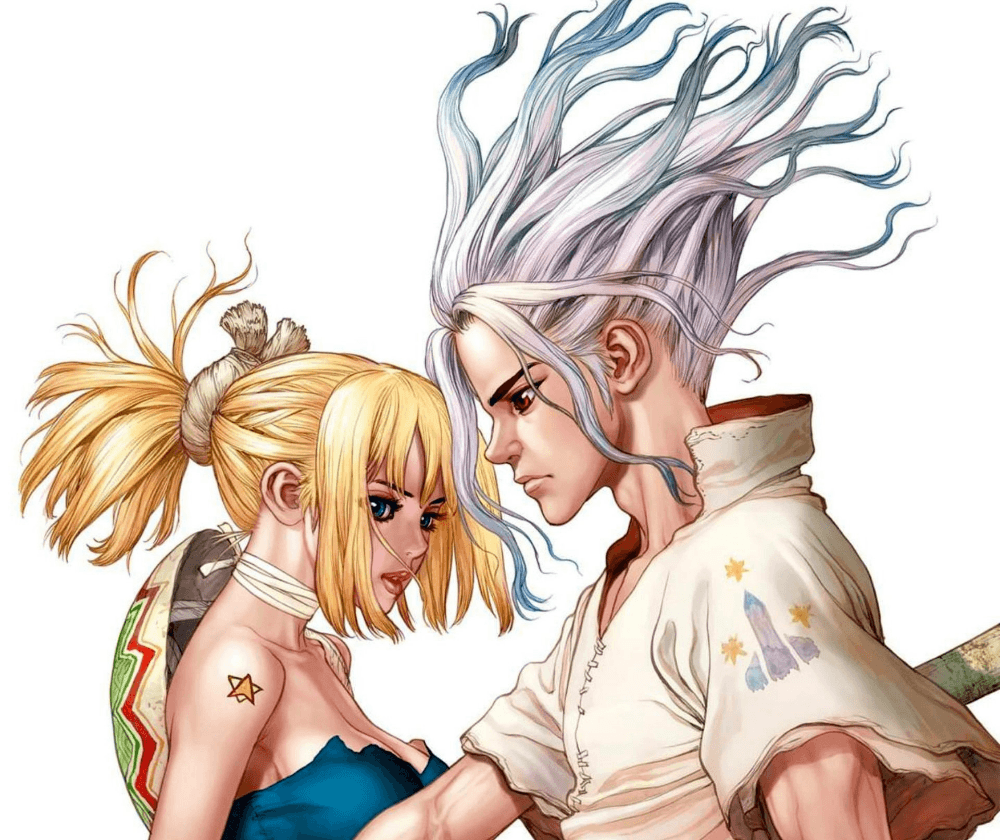 Anime Dr Stone Senku Ishigami Kohaku