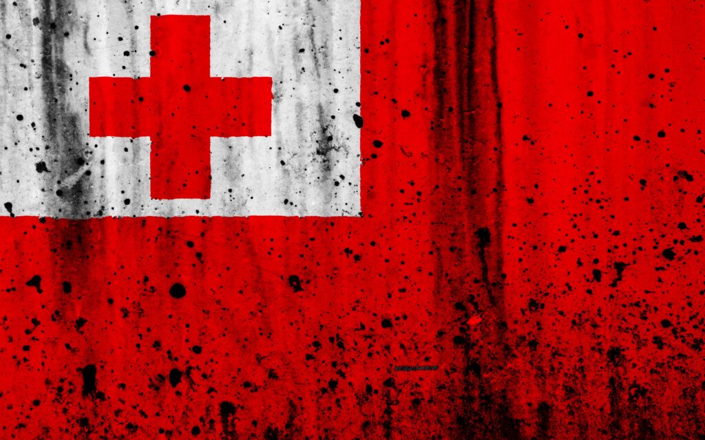 Download wallpapers Tonga flag, k, grunge, flag of Tonga, Oceania