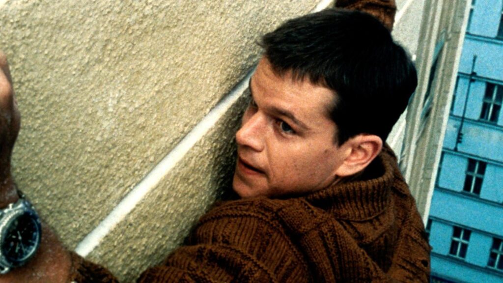 Matt Damon in Movie The Bourne Identity