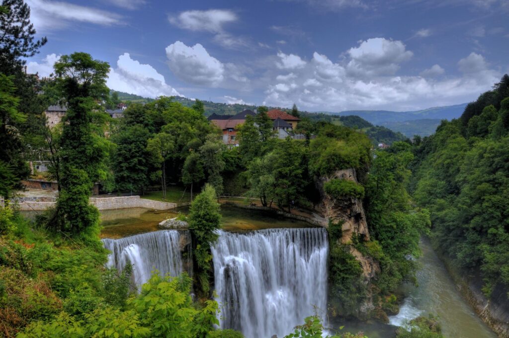 Wallpapers Bosnia and Herzegovina Jajce Nature Waterfalls