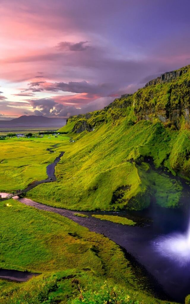 Download Iceland, falls, Waterfall Samsung n wallpapers
