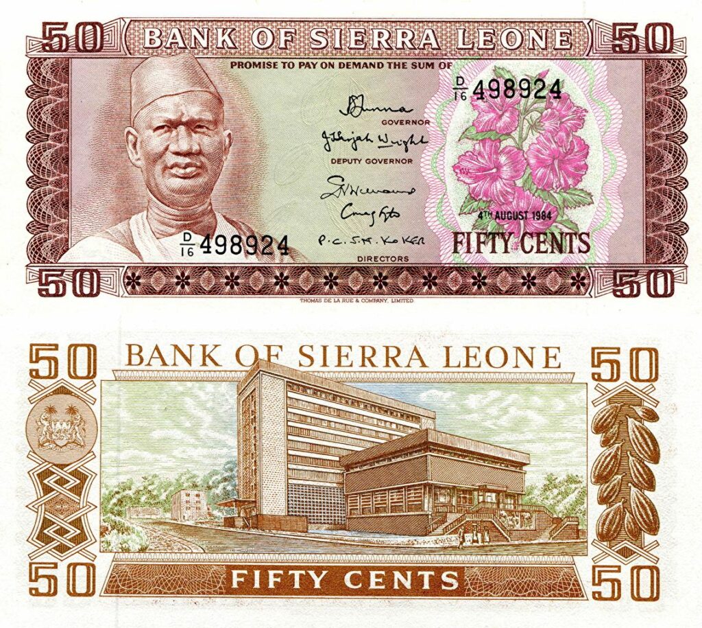Wallpapers Banknotes cents Sierra Leone Money