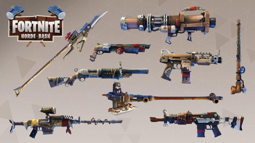 Cosmetics Idea Weapon and Material Skins from PVE FortNiteBR