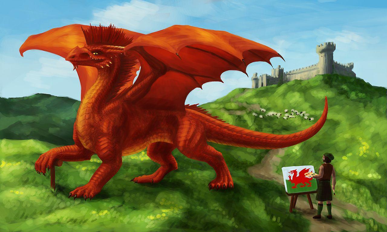 Flag Wales Dragon Wallpapers